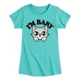 thumbnail image 1 of Instant Message - Im Baby Cat - Toddler And Youth Girls Short Sleeve Graphic T-Shirt, 1 of 6