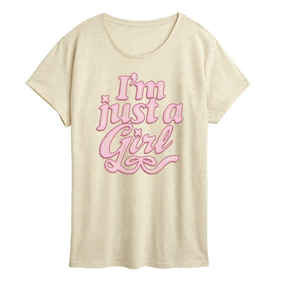 Instant Message - Im Just A Girl - Women's Short Sleeve Graphic T-Shirt