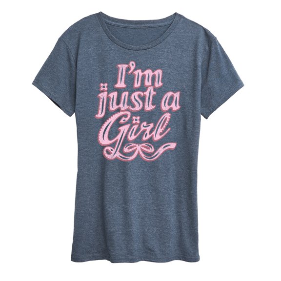 Instant Message - Im Just A Girl - Women's Short Sleeve Graphic T-Shirt