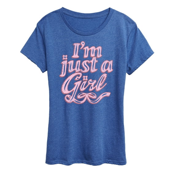 Instant Message - Im Just A Girl - Women's Short Sleeve Graphic T-Shirt