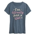 thumbnail image 1 of Instant Message - Im Literally Just A Girl - Women's Short Sleeve Graphic T-Shirt, 1 of 5