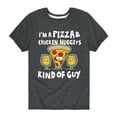 thumbnail image 1 of Instant Message - Im Pizza Nuggets Kind Of Guy - Toddler Short Sleeve Tee, 1 of 4