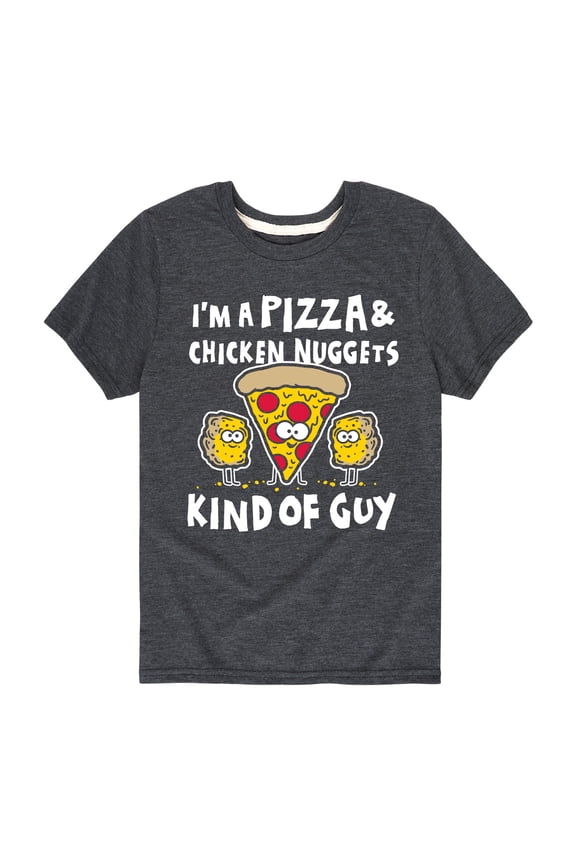 - Im Pizza Nuggets Kind Of Guy - Youth Short Sleeve Tee