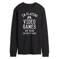 thumbnail image 1 of Instant Message - Im Playing Video Games Yeah Busy - Men's Long Sleeve T-Shirt, 1 of 5