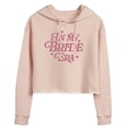 thumbnail image 1 of Instant Message - In My Bride Era - Juniors Cropped Long Sleeve Fleece Hoodie, 1 of 5