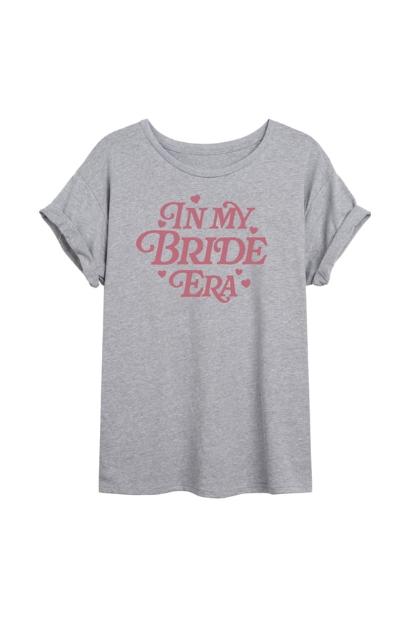 - In My Bride Era - Women's Oversized Graphic T-Shirt