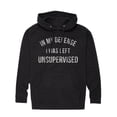 thumbnail image 1 of Instant Message - In My Defense, I Was Left Unsupervised - Adult Pullover Hooded Fleece Sweatshirt, 1 of 5