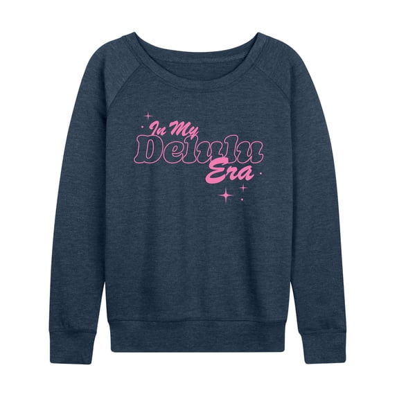 Instant Message - In My Delulu Era - Women's Lightweight French Terry Long Sleeve Shirt