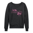 thumbnail image 1 of Instant Message - In My Delulu Era Lightweight French Terry Wide Neck Long Sleeve Graphic Shirt, 1 of 6