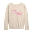 thumbnail image 1 of Instant Message - In My Delulu Era Lightweight French Terry Wide Neck Long Sleeve Graphic Shirt, 1 of 6