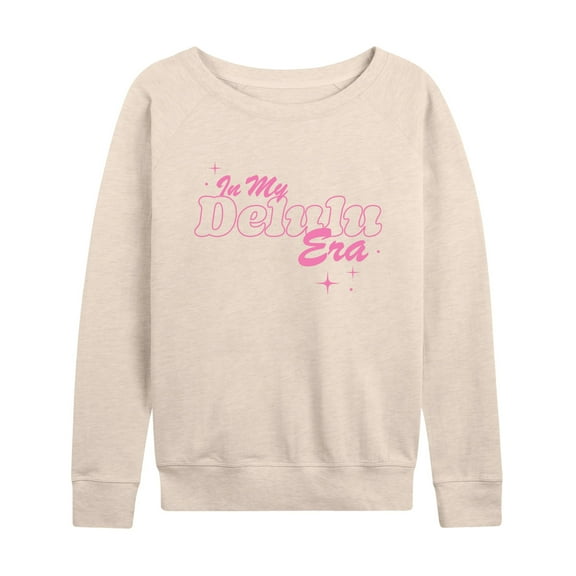 Instant Message - In My Delulu Era - Women's Lightweight French Terry Long Sleeve Shirt
