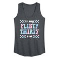 thumbnail image 1 of Instant Message - In My Flirty Thirty Era - Women's Racerback Tank Top, 1 of 6