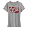 thumbnail image 1 of Instant Message - In My Football Era - Women's Short Sleeve Graphic T-Shirt, 1 of 6
