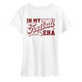 thumbnail image 1 of Instant Message - In My Football Era - Women's Short Sleeve Graphic T-Shirt, 1 of 6