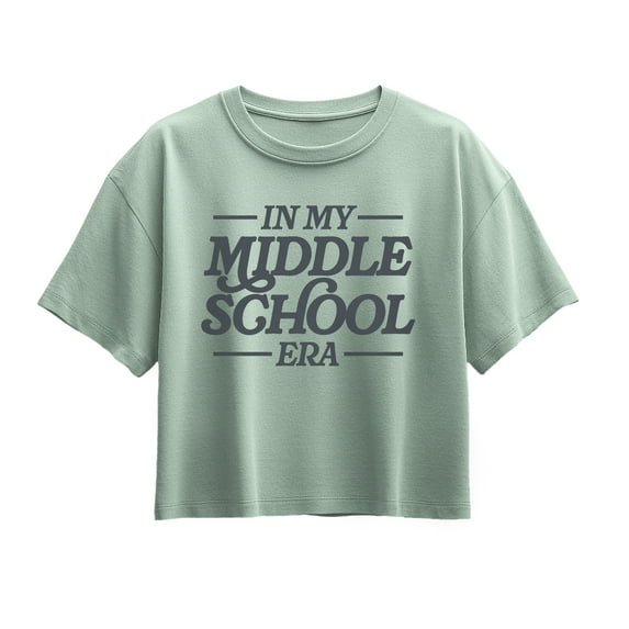 Instant Message - In My Middle School Era Short Sleeve Boxy Graphic T-Shirt