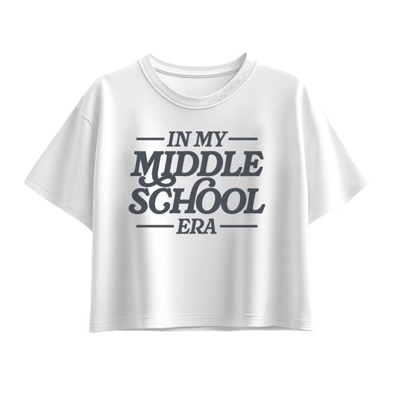 Instant Message - In My Middle School Era Short Sleeve Boxy Graphic T-Shirt