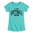 thumbnail image 1 of Instant Message - In My Softball Era -Youth Girls Short Sleeve T-Shirt, 1 of 5