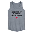 thumbnail image 1 of Instant Message - In Need Of A Sweet Treat - Women's Racerback Tank Top, 1 of 6