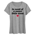 thumbnail image 1 of Instant Message - In Need Of A Sweet Treat - Women's Short Sleeve Graphic T-Shirt, 1 of 6