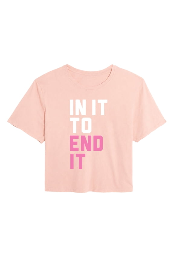 - In it to End It Cropped Graphic T-Shirt