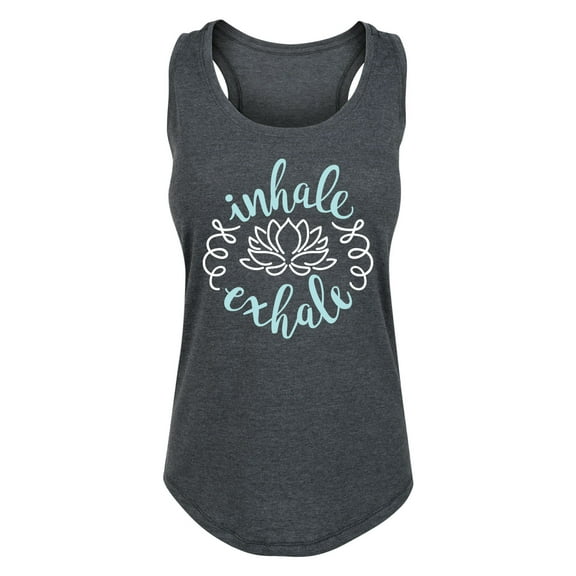Instant Message - Inhale Exhale - Women's Racerback Tank