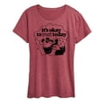 thumbnail image 1 of Instant Message - Inspiration - It's Okay To Rest Today - Women's Short Sleeve Graphic T-Shirt, 1 of 7