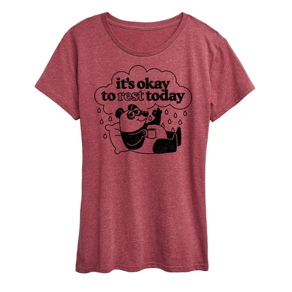Instant Message - Inspiration - It's Okay To Rest Today - Women's Short Sleeve Graphic T-Shirt