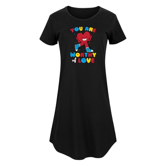 Instant Message - Inspiration - You Are Worthy Of Love - Women's Any Way Dress
