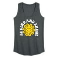 thumbnail image 1 of Instant Message - Inspirational - Be Kind & Shine - Women's Racerback Tank Top, 1 of 6