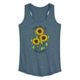 thumbnail image 1 of Instant Message - Inspirational - Stand Tall & Keep Growing - Sunflower - Women's Racerback Tank Top, 1 of 6