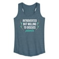 thumbnail image 1 of Instant Message - Introverted Will Discuss Plants - Women's Racerback Tank Top, 1 of 6