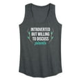 thumbnail image 1 of Instant Message - Introverted Will Discuss Plants - Women's Racerback Tank Top, 1 of 6