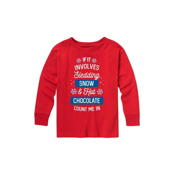 Instant Message - Involves Sledding - Youth Long Sleeve Tee