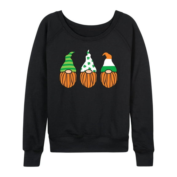 Instant Message - Irish Gnomes - Ladies French Terry Long Sleeve Shirt