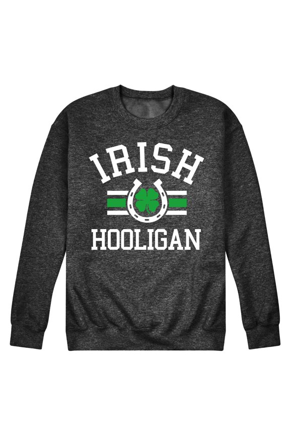 - Irish Hooligan Athletic - Men's Crew Neck Fleece Pullover