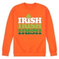 thumbnail image 1 of Instant Message - Irish Retro Repeat - Men's Crew Neck Fleece Pullover, 1 of 7