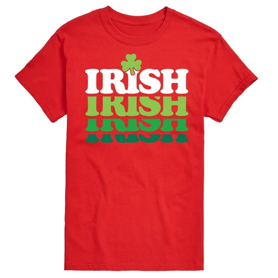 Instant Message - Irish Retro Repeat - Men's Short Sleeve Graphic T-Shirt