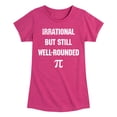 thumbnail image 1 of Instant Message - Irrational Well Rounded - Youth Girls Fitted Short Sleeve T-Shirt, 1 of 5