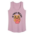 thumbnail image 1 of Instant Message - Is This Decaf Cat - Women's Racerback Tank Top, 1 of 6