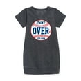 thumbnail image 1 of Instant Message - It Ain't Over Baseball - Girls Ss Fleece Dress, 1 of 5
