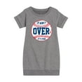 thumbnail image 1 of Instant Message - It Ain't Over Baseball - Girls Ss Fleece Dress, 1 of 6