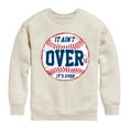 thumbnail image 1 of Instant Message - It Ain't Over Baseball - Kids Crew Fleece, 1 of 6