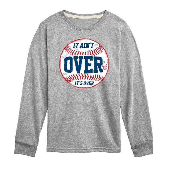 Instant Message - It Ain't Over Baseball - Kids Long Sleeve Tee
