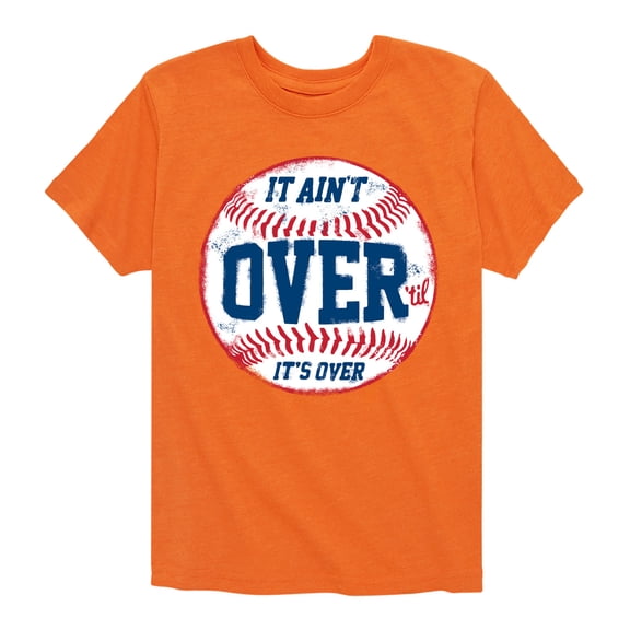 Instant Message - It Ain't Over Baseball - Youth Short Sleeve Tee