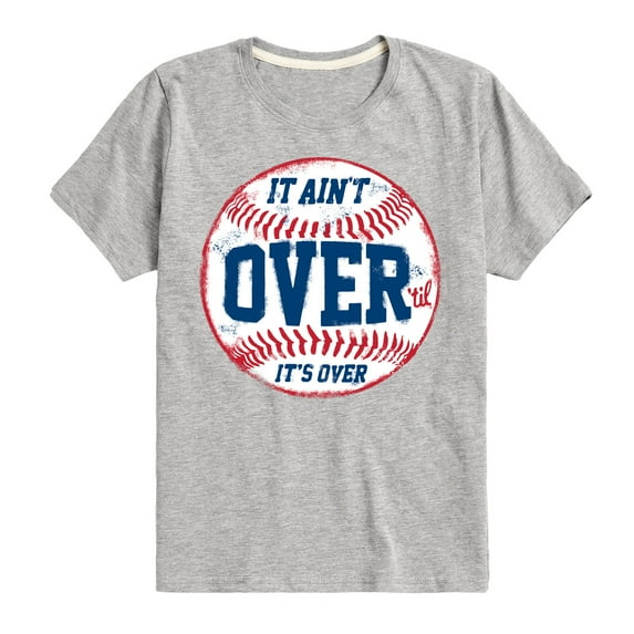 Instant Message - It Ain't Over Baseball - Youth Short Sleeve Tee