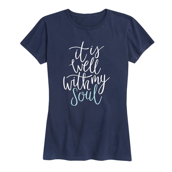 Instant Message - It Is Well With My Soul - Women's Short Sleeve Graphic T-shirt