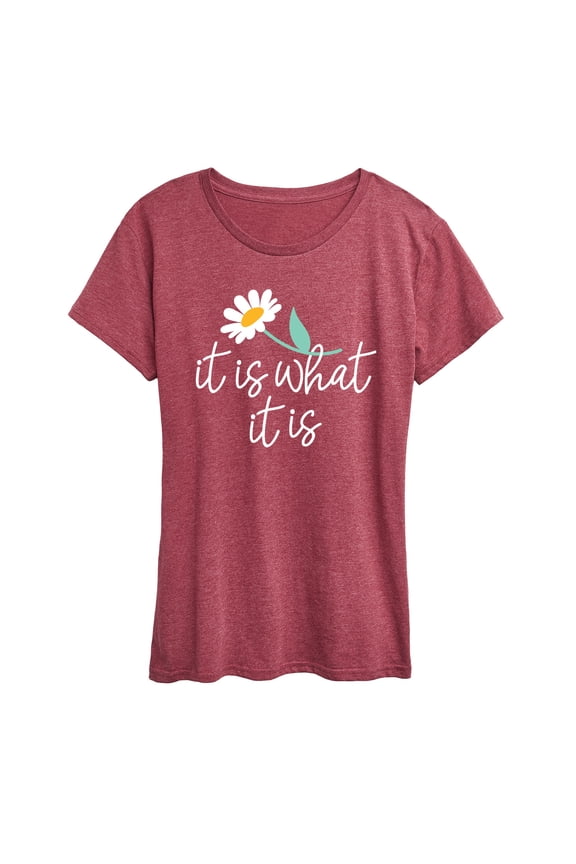 - Daisy It Is What It Is Short Sleeve Graphic T-Shirt