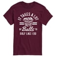thumbnail image 1 of Instant Message - It Takes A Lot Of Balls - Men's Short Sleeve Graphic T-Shirt, 1 of 5