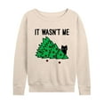 thumbnail image 1 of Instant Message - It Wasn't Me - Women's Lightweight French Terry Long Sleeve Shirt, 1 of 6