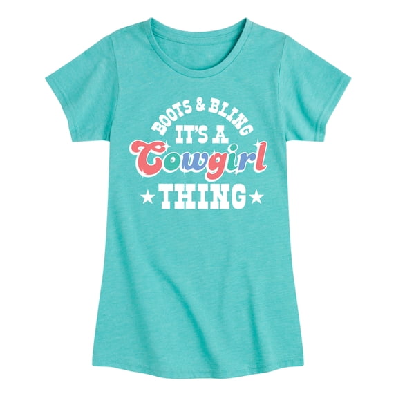 Instant Message - It's A Cowgirl Thing - Toddler And Youth Girls Short Sleeve Graphic T-Shirt
